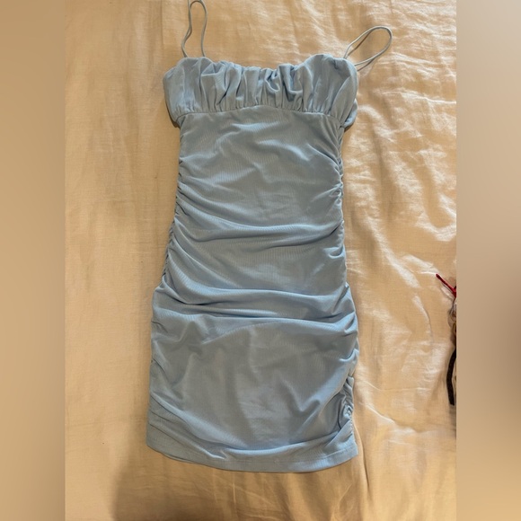 Princess Polly penny light blue mini dress - Picture 3 of 5